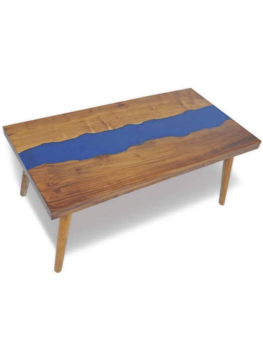 Kafijas galdiņš, 100x50x40 cm, tīkkoks, sveķu materiāls