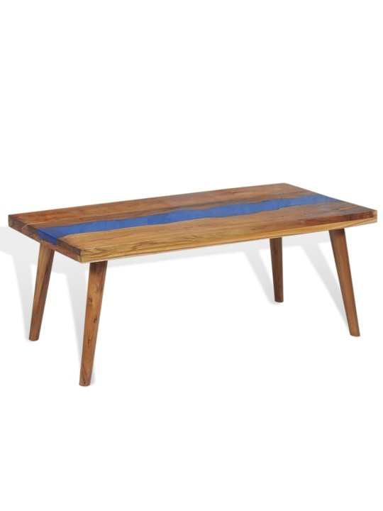 Kafijas galdiņš, 100x50x40 cm, tīkkoks, sveķu materiāls