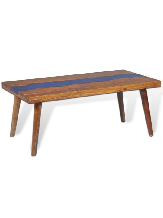 Kafijas galdiņš, 100x50x40 cm, tīkkoks, sveķu materiāls