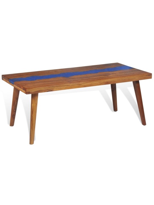 Kafijas galdiņš, 100x50x40 cm, tīkkoks, sveķu materiāls