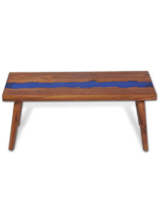 Kafijas galdiņš, 100x50x40 cm, tīkkoks, sveķu materiāls