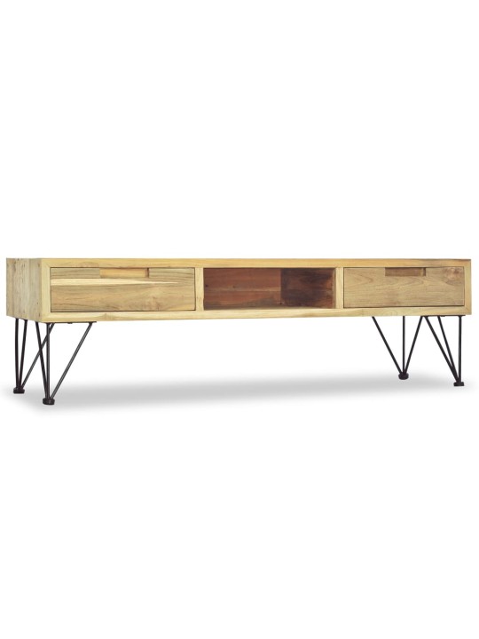 Tv skapītis, 120x35x35 cm, masīvs tīkkoks