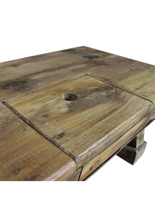 Kafijas galdiņš, 90x50x35 cm, pārstrādāts masīvkoks