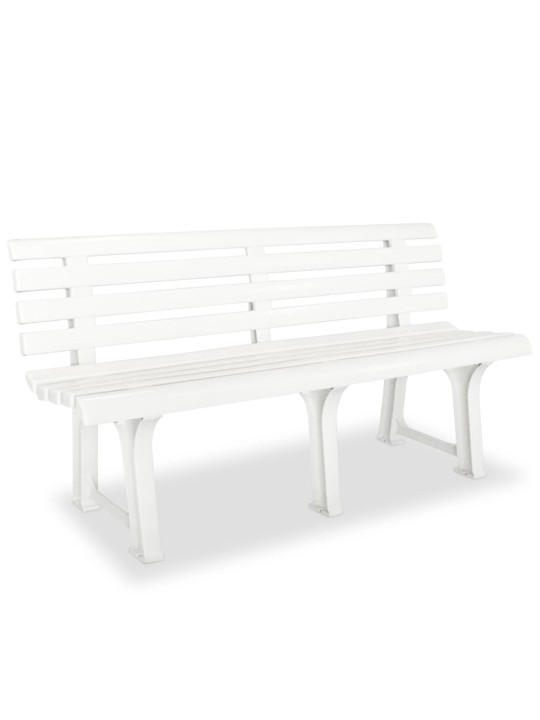 Dārza sols, 145,5 cm, plastmasa, balts