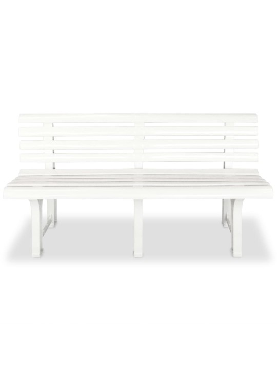 Dārza sols, 145,5 cm, plastmasa, balts