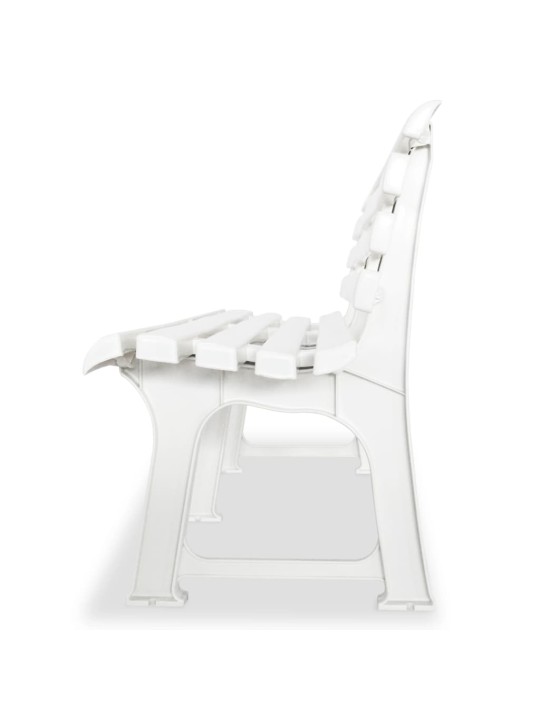Dārza sols, 145,5 cm, plastmasa, balts