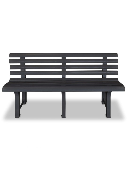 Dārza sols, 145,5 cm, plastmasa, antracītpelēks