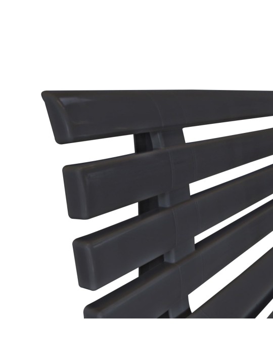 Dārza sols, 145,5 cm, plastmasa, antracītpelēks