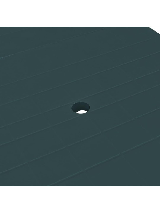 Dārza galds, 210x96x72 cm, zaļa plastmasa