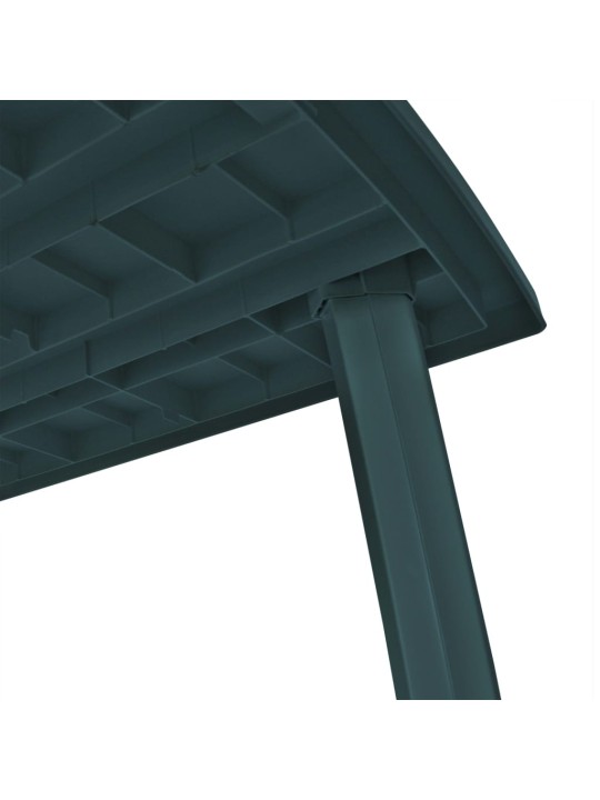 Dārza galds, 210x96x72 cm, zaļa plastmasa
