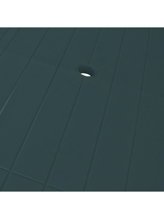 Dārza galds, 126x76x72 cm, zaļa plastmasa
