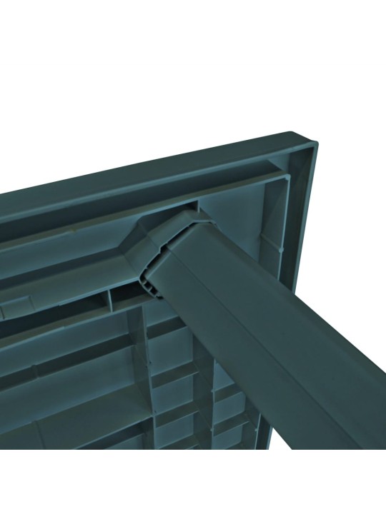 Dārza galds, 126x76x72 cm, zaļa plastmasa
