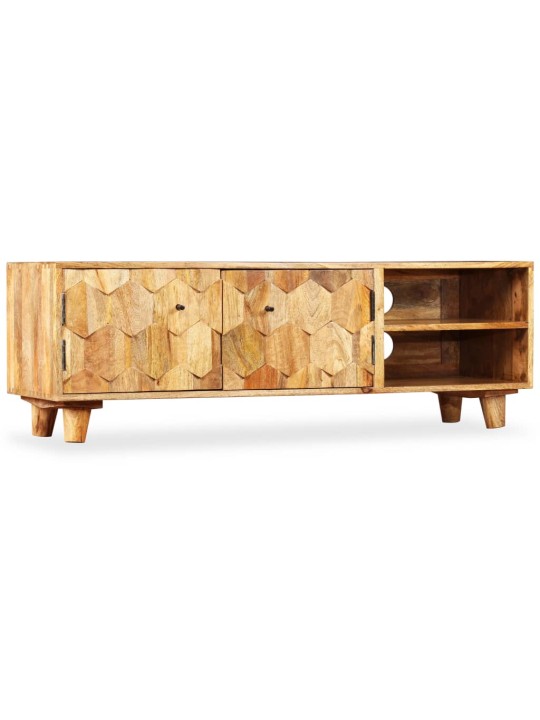 Tv skapītis, 118x35x40 cm, mango masīvkoks