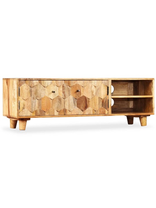 Tv skapītis, 118x35x40 cm, mango masīvkoks