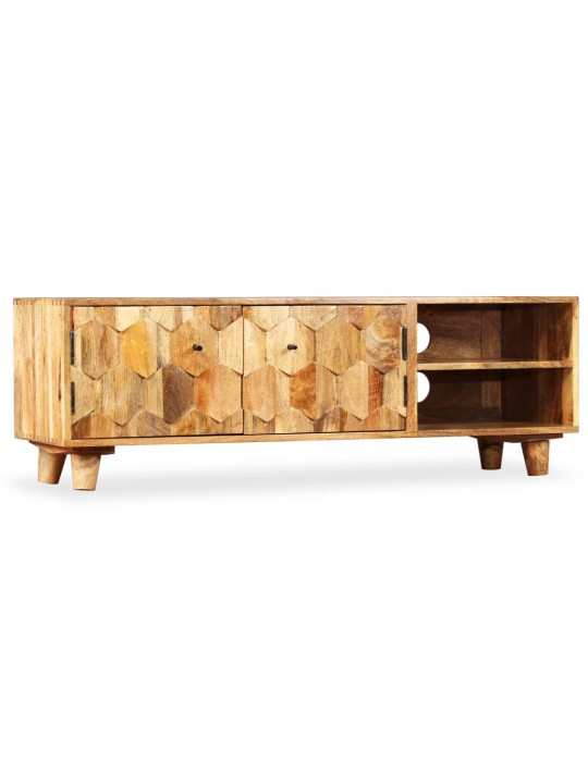 Tv skapītis, 118x35x40 cm, mango masīvkoks