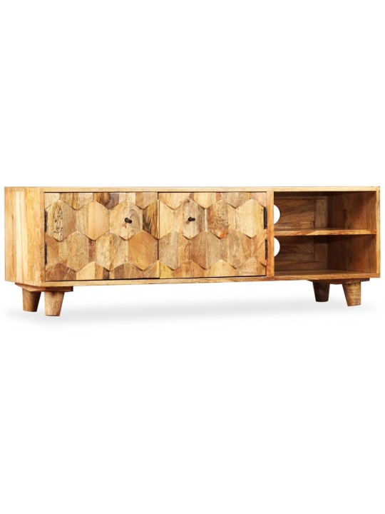 Tv skapītis, 118x35x40 cm, mango masīvkoks