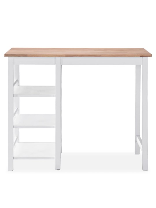Bāra galds un krēsli, balts mdf