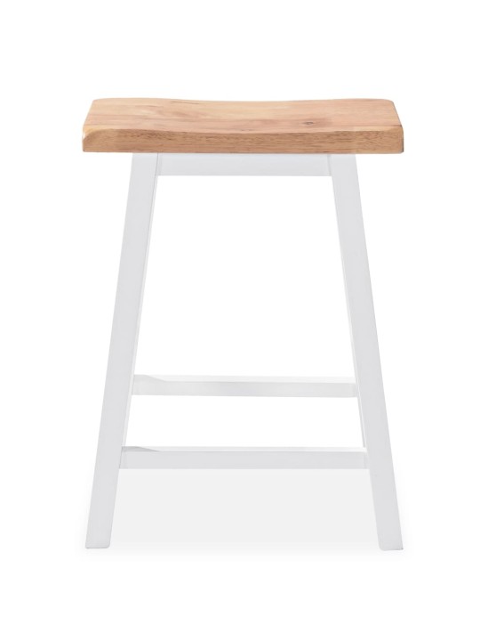 Bāra galds un krēsli, balts mdf
