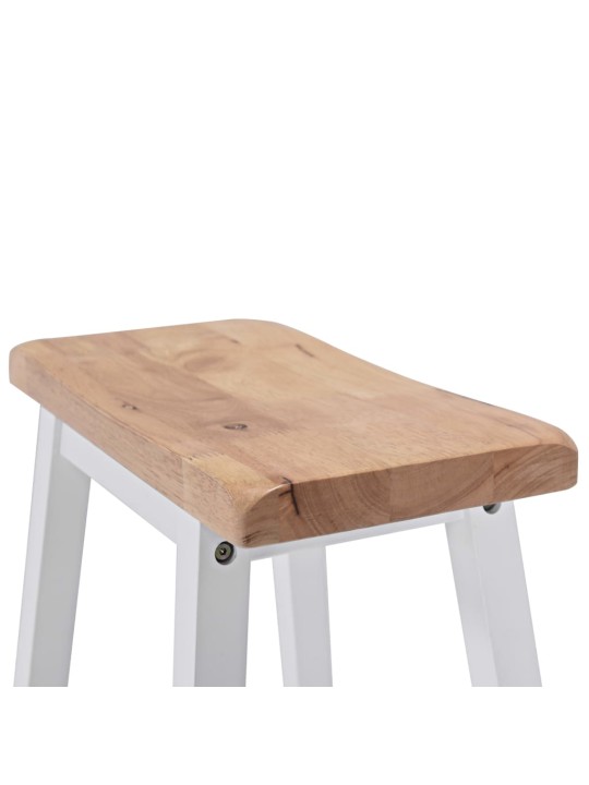 Bāra galds un krēsli, balts mdf