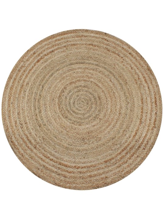 Paklājs, pīts, apaļš, 120 cm, džuta