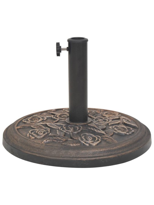 Saulessarga pamatne, sveķu materiāls, pusapaļa, bronza, 9 kg