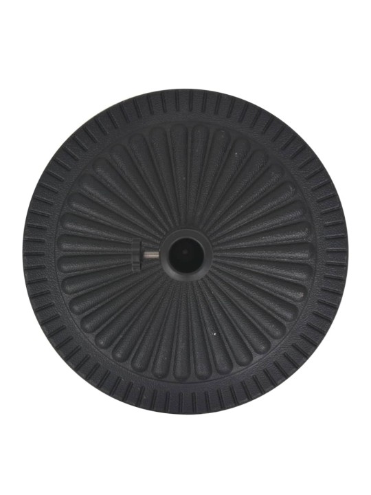 Saulessarga pamatne, sveķu materiāls, apaļa, melna, 29 kg