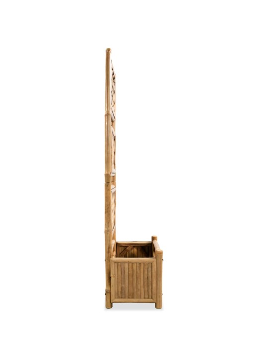 Augstā puķu kaste ar špaleru, 40 cm, bambuss