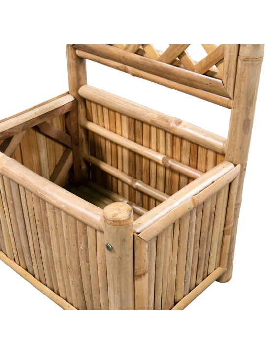 Augstā puķu kaste ar špaleru, 40 cm, bambuss