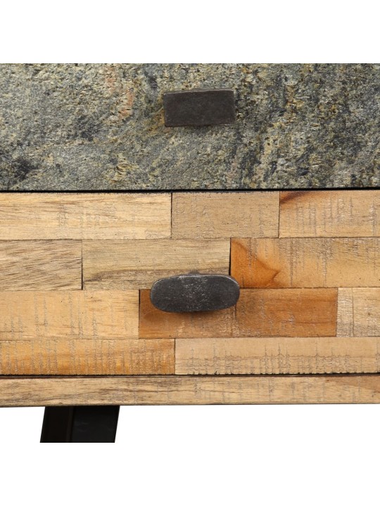 Rakstāmgalds, 110x50x76 cm, pārstrādāts masīvs tīkkoks