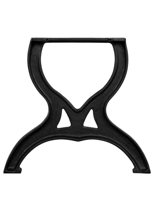 Kafijas galdiņa kājas, 2 gab., x-forma, čuguns