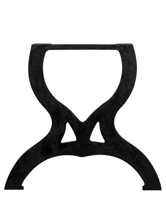 Kafijas galdiņa kājas, 2 gab., x-forma, čuguns