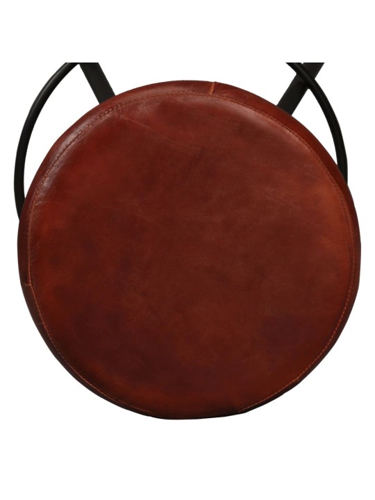 Bāra krēsli, 4 gab., dabīgā āda