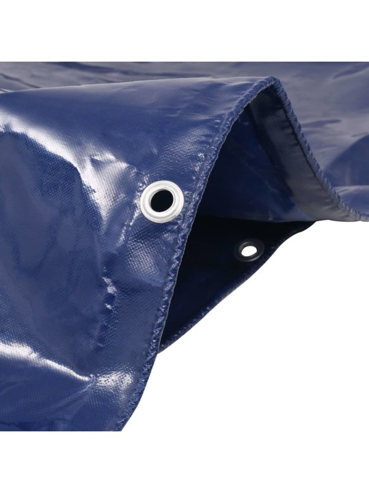 Brezenta pārklājs, tents, 650 g/m², 4x8 m, zils
