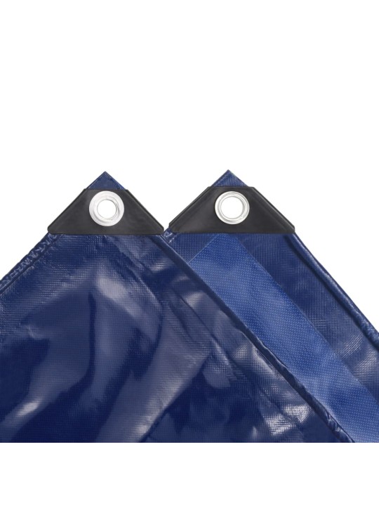 Brezenta pārklājs, tents, 650 g/m², 4x8 m, zils