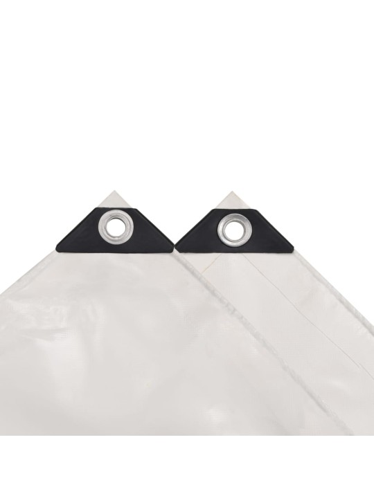 Brezenta pārklājs, tents, 650 g/m², 4x7 m, balts