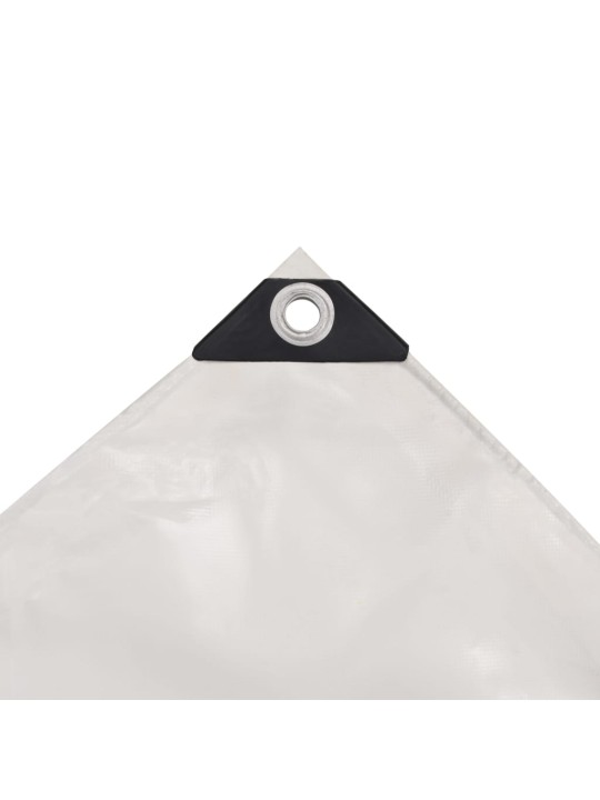Brezenta pārklājs, tents, 650 g/m², 4x7 m, balts
