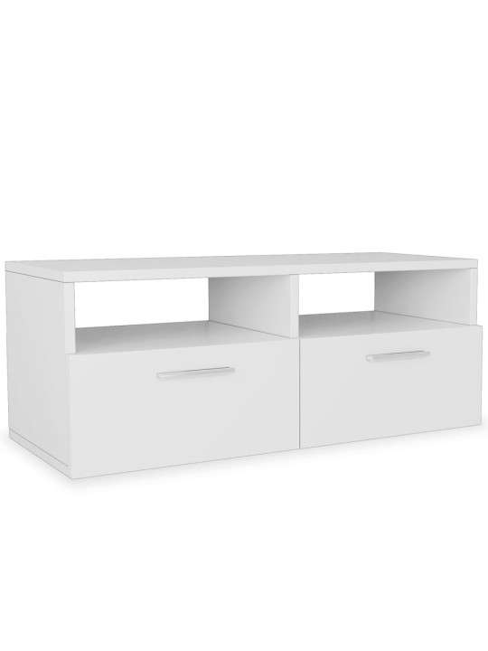 Tv skapītis, inženierijas koks, 95x35x36 cm, balts