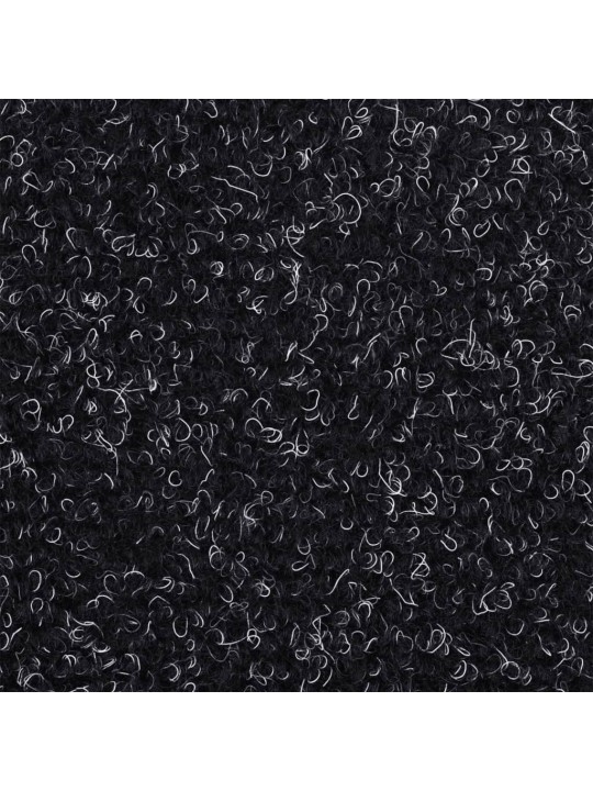 Kāpņu paklāji, 15 gab., pašlīmējoši, 56x17x3 cm, melni