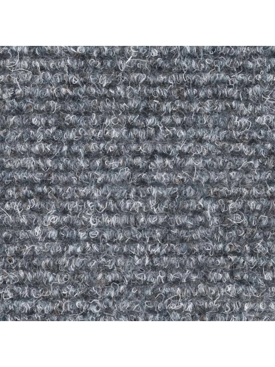Kāpņu paklāji, 15 gab., pašlīmējoši, 56x17x3 cm, gaiši pelēki