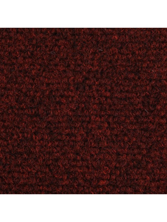Kāpņu paklāji, 15 gab., pašlīmējoši, 56x17x3 cm, sarkani