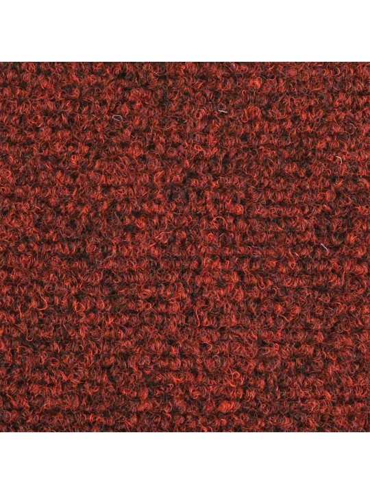 Kāpņu paklāji, 15 gab., pašlīmējoši, 56x17x3 cm, sarkani