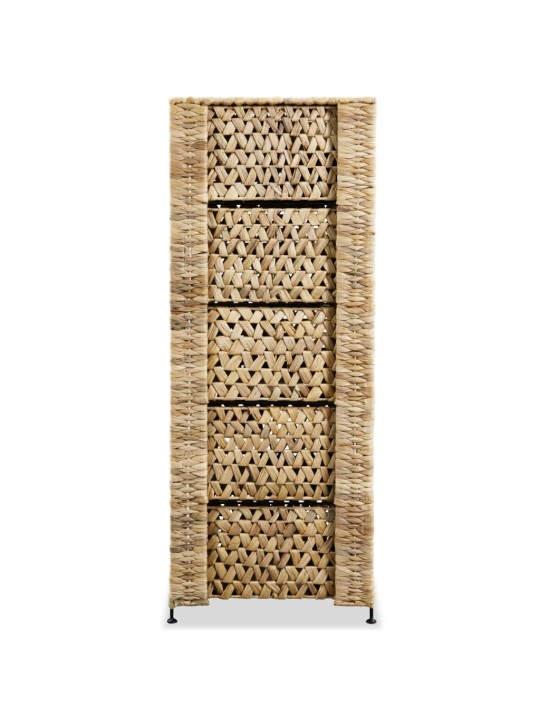 Skapītis ar 6 groziem, 47x37x100 cm, ūdens hiacinte