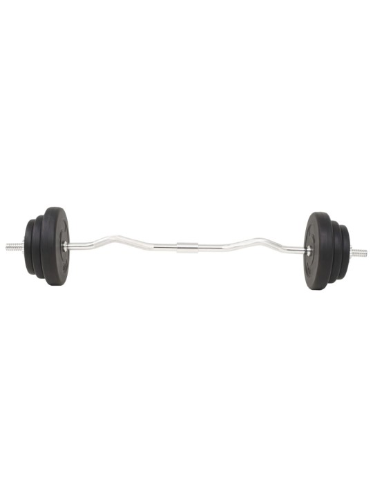 Svaru stieņu un hanteļu komplekts, 30 kg
