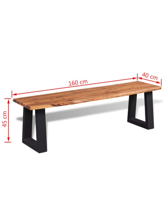 Sols, 160 cm, akācijas masīvkoks