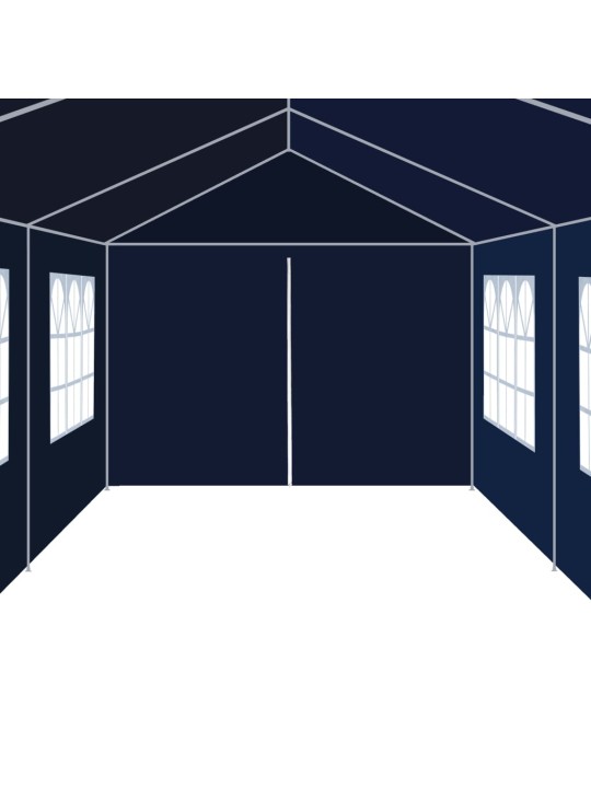 Dārza nojume, 3x12 m, zila