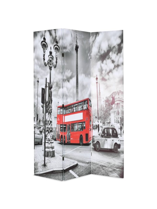 istabas aizslietnis, 120x170 cm, saliekams, londona, melnbalts