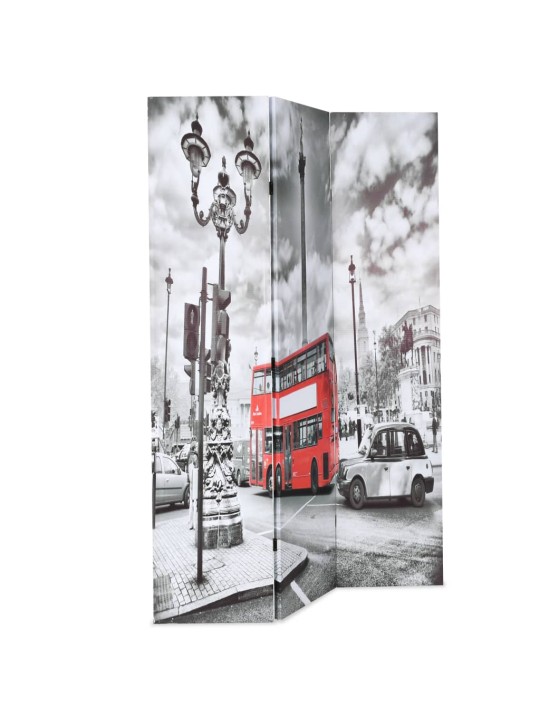 istabas aizslietnis, 120x170 cm, saliekams, londona, melnbalts