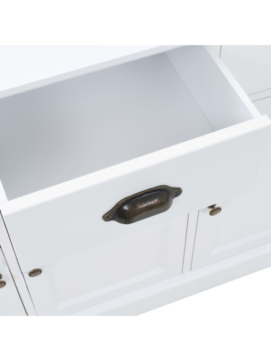 Kumode ar 3 durvīm, 105x35x77,5 cm, mdf un priedes koks