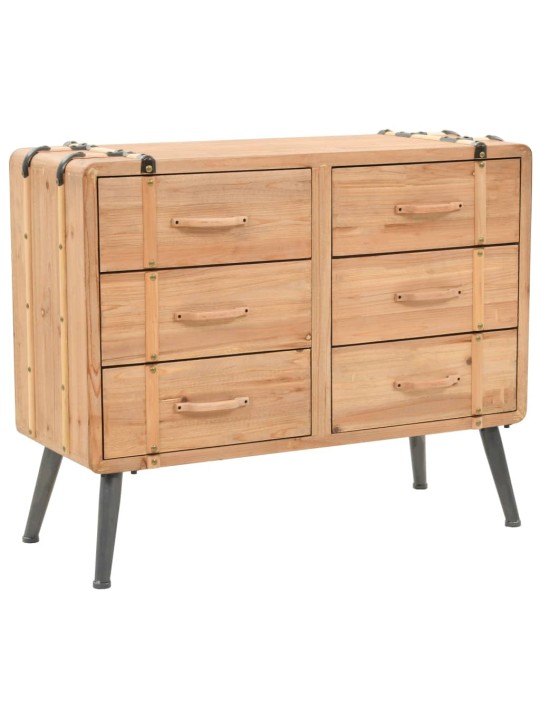 Kumode ar atvilktnēm, 91x35x73 cm, egles masīvkoks