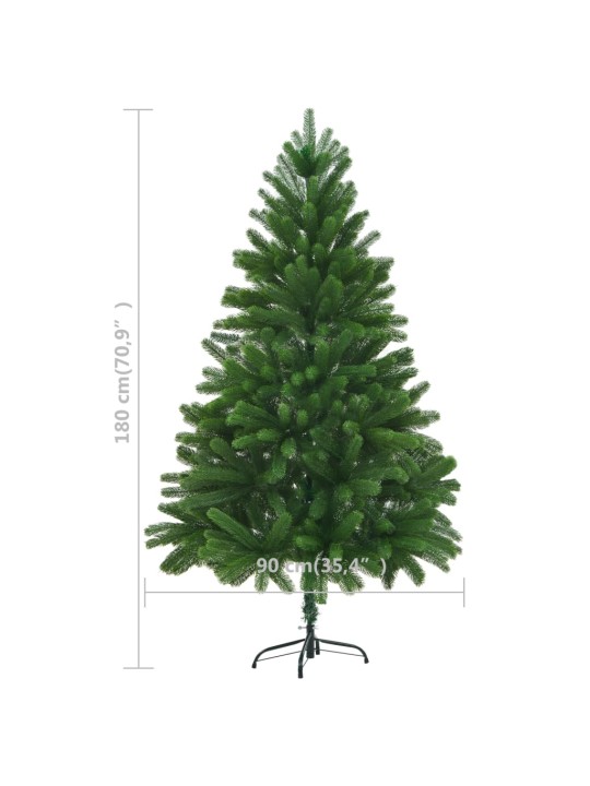 Mākslīgā Ziemassvētku egle, dabīga izskata skujas, 180 cm, zaļa
